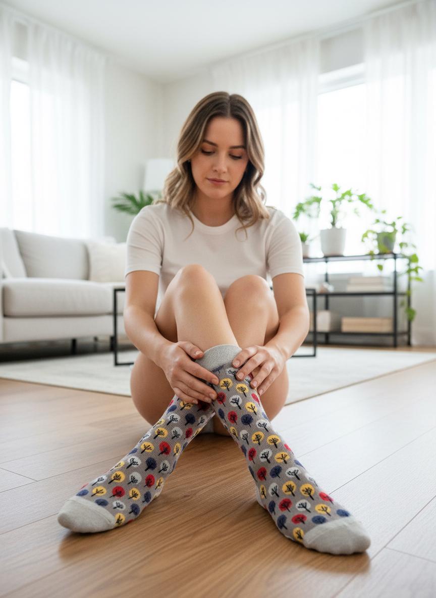 Ladies Soft Comfort Set of 5 Tree Panda Dog Bee Crew Socks Premium Quality Gift for Her comes with a gift bag