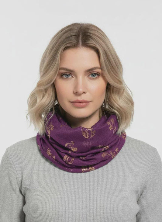 Lightweight Glitter Elephant Snood Infinity Scarf Comes with a gift bag