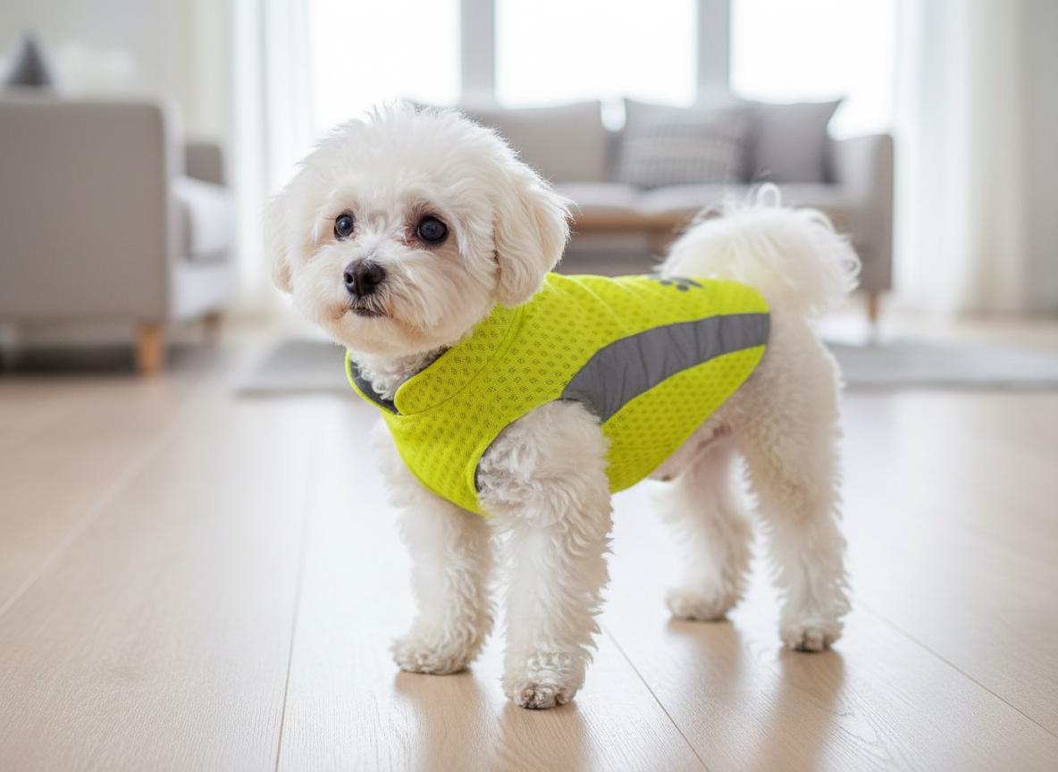 Bright-Walk Hi-Visibility Lightweight Breathable Reflective Mesh Dog Safety Dog Vest Velcro Fastening For Fur Friend