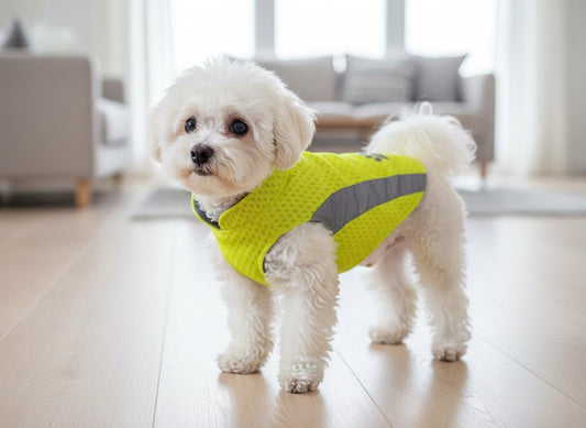 Bright-Walk Hi-Visibility Lightweight Breathable Reflective Mesh Dog Safety Dog Vest Velcro Fastening For Fur Friend
