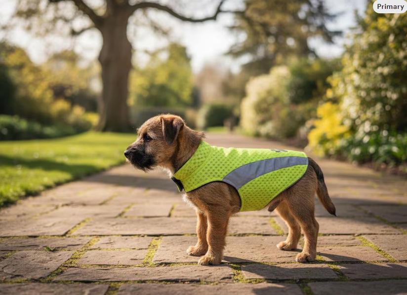 Bright-Walk Hi-Visibility Lightweight Breathable Reflective Mesh Dog Safety Dog Vest Velcro Fastening For Fur Friend
