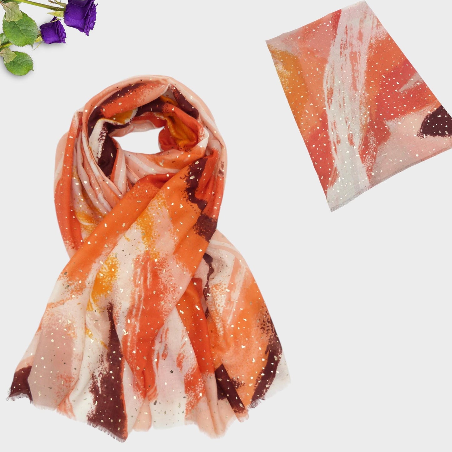 Lightweight Glitter Gradient Colour Very Soft Scarf Comes with a gift bag