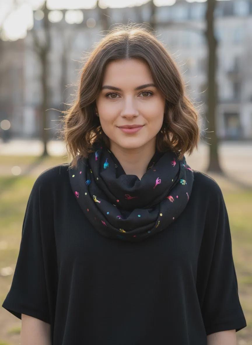 Lightweight Glitter Giraffe Snood Infinity Scarf For Women Comes with a gift bag