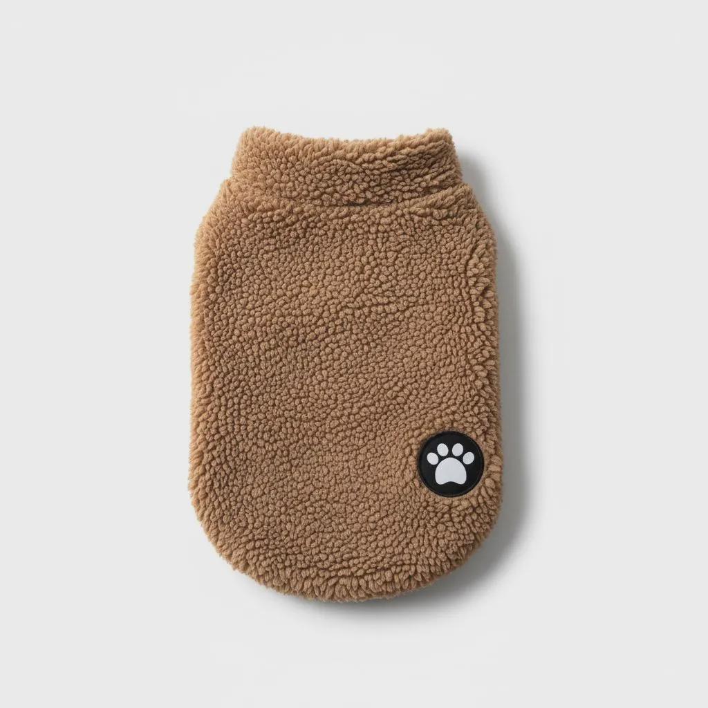 Cosy Fleece Dog Vest, Winter Puppy Coat with Velcro (XS-L Size)