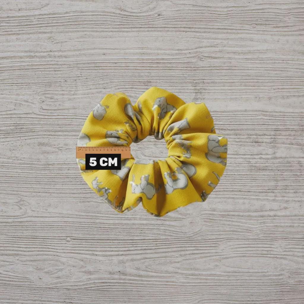 Handmade Farm Pig Sheep Chicken Pattern Scrunchie | Scrunchie Hair Tie | Cotton Polyester Hairband | Animal Pattern Scrunchies