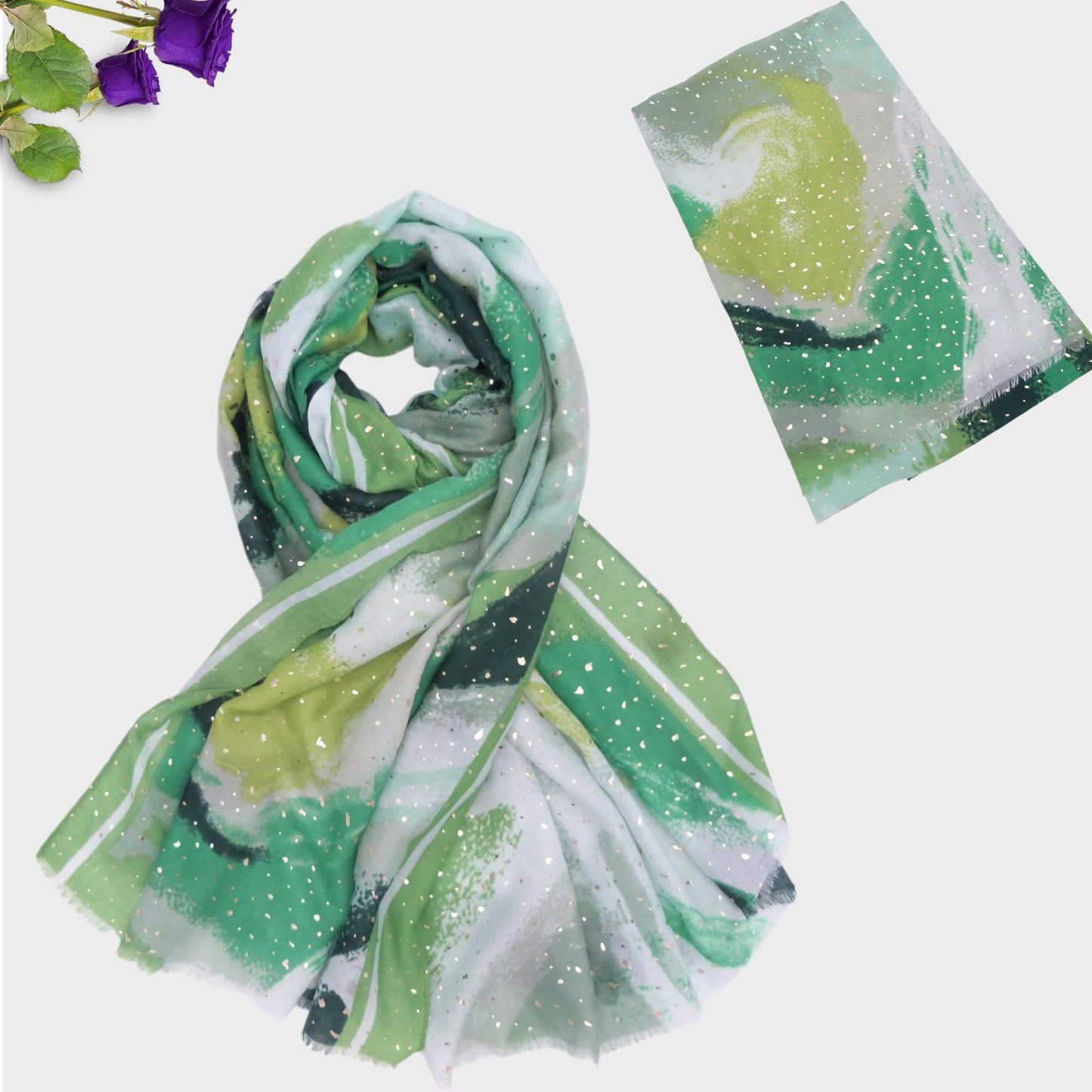 Lightweight Glitter Gradient Colour Very Soft Scarf Comes with a gift bag