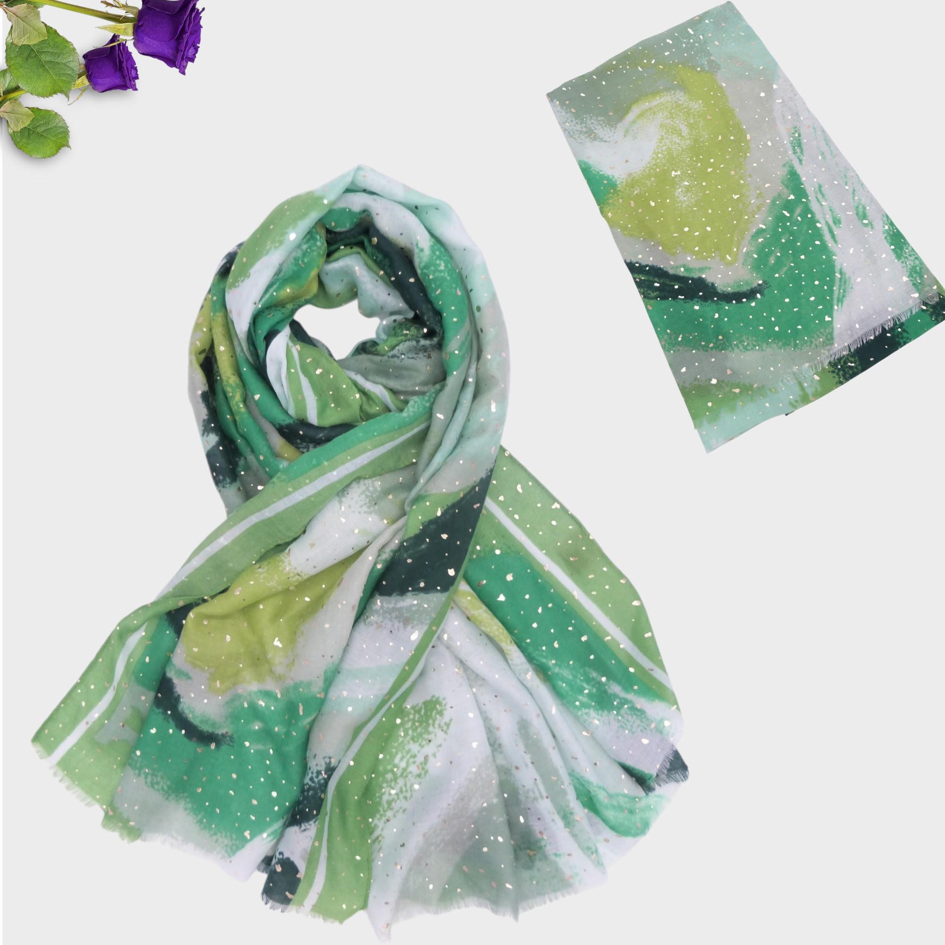 Lightweight Glitter Gradient Colour Very Soft Scarf Comes with a gift bag