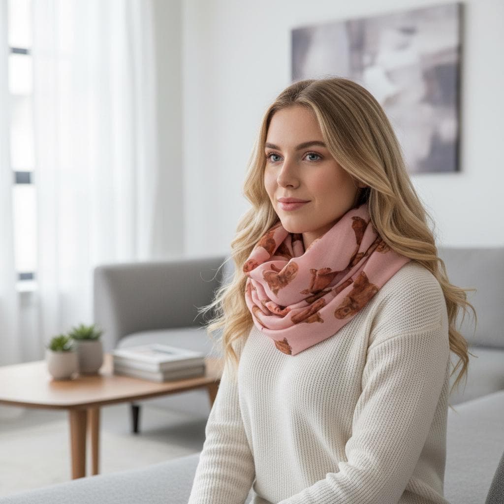 Cocker Spaniel Printed Infinity Scarf Snood For Women Gift for Her Comes with a gift bag