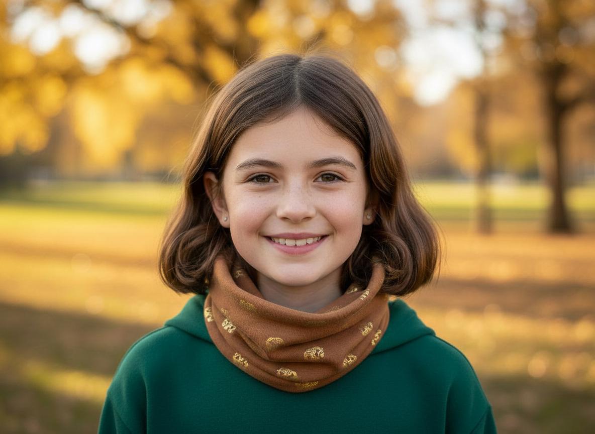 Glitter Elephant Kids Snood Lightweight Infinity Scarf