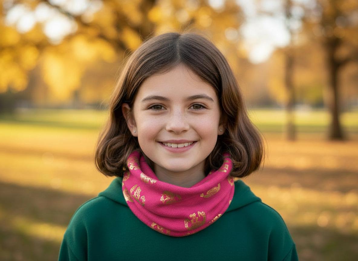 Glitter Elephant Kids Snood Lightweight Infinity Scarf