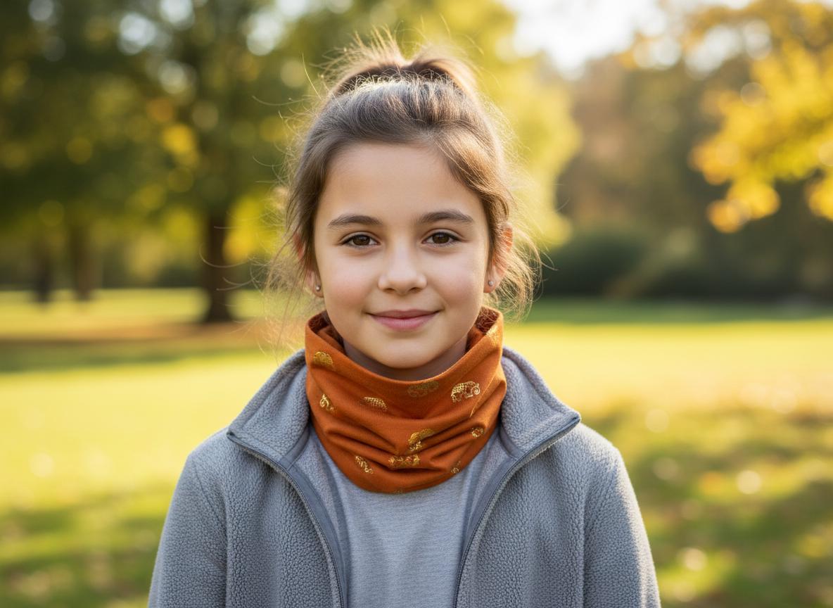 Glitter Elephant Kids Snood Lightweight Infinity Scarf
