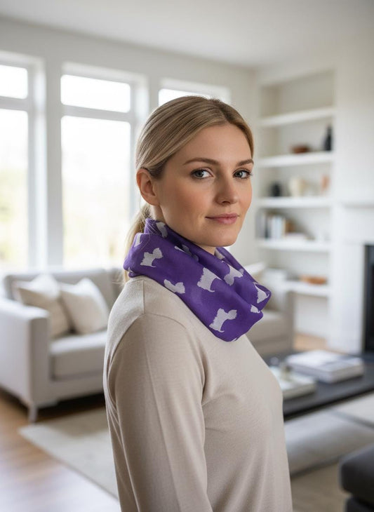 Westie Dog Infinity Scarf Lightweight Snood For Her