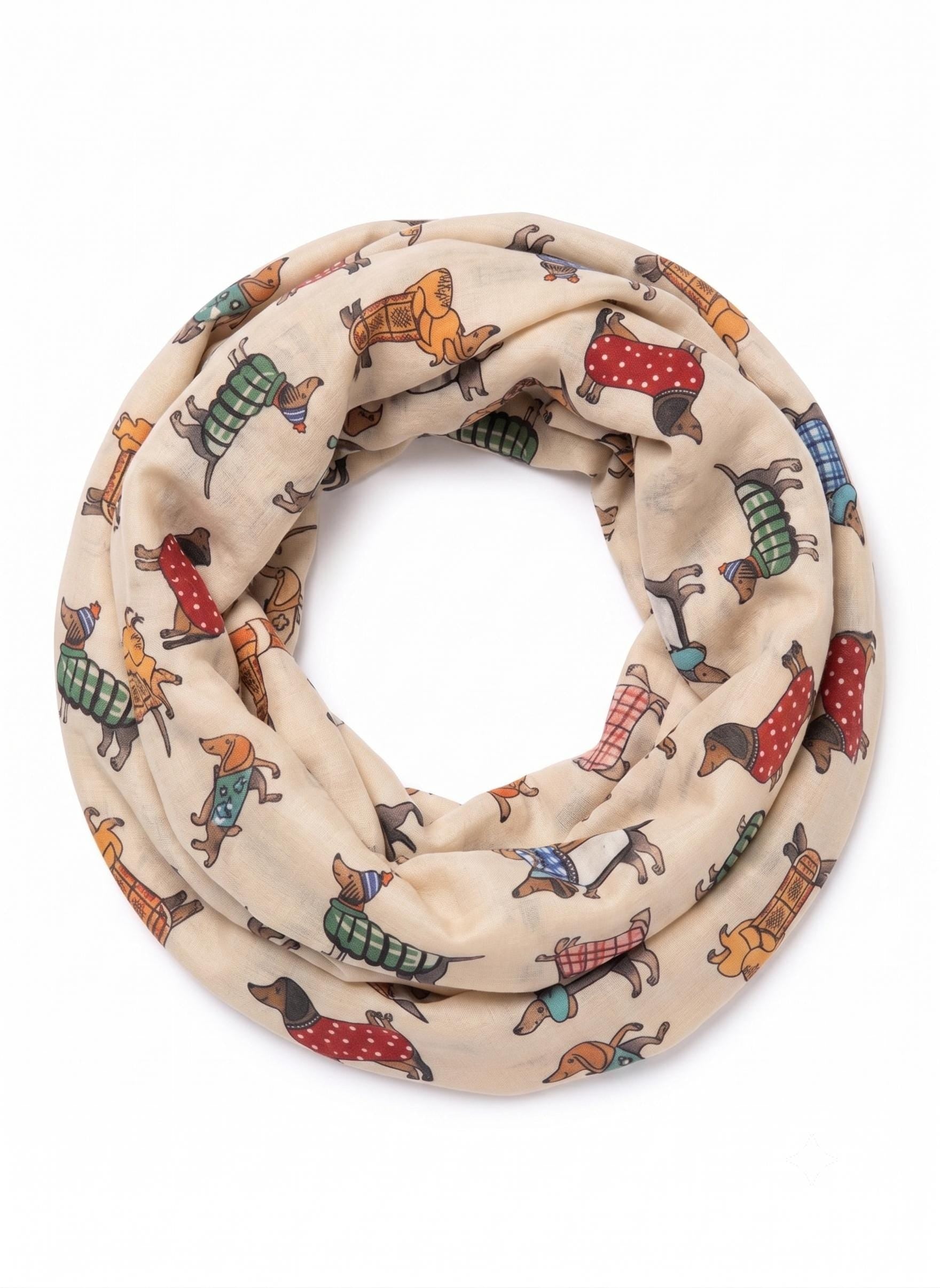 Sausage Dog Dachshund Soft Snood Infinity Scarf For Dog Lovers Comes with a gift bag