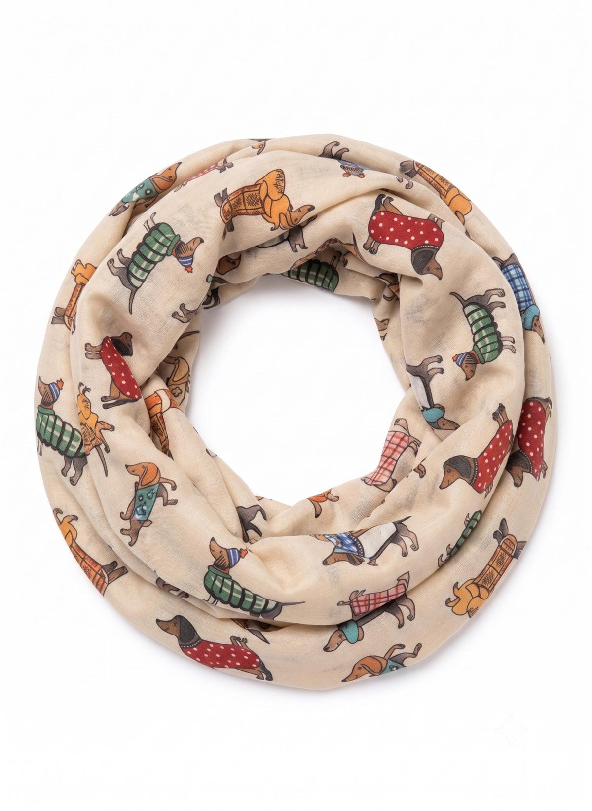 Sausage Dog Dachshund Soft Snood Infinity Scarf For Dog Lovers Comes with a gift bag