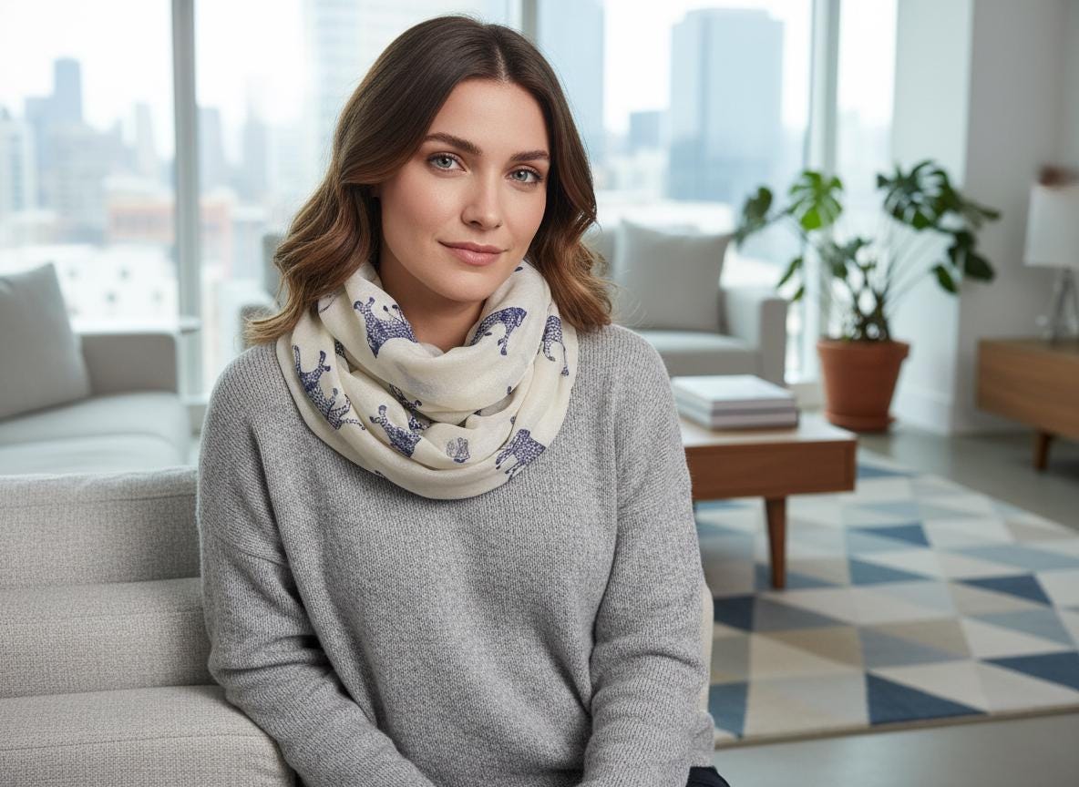 Lightweight Leopard Snood Print Scarf | Effortless Infinity Wrap for Everyday Wear Gift for Her