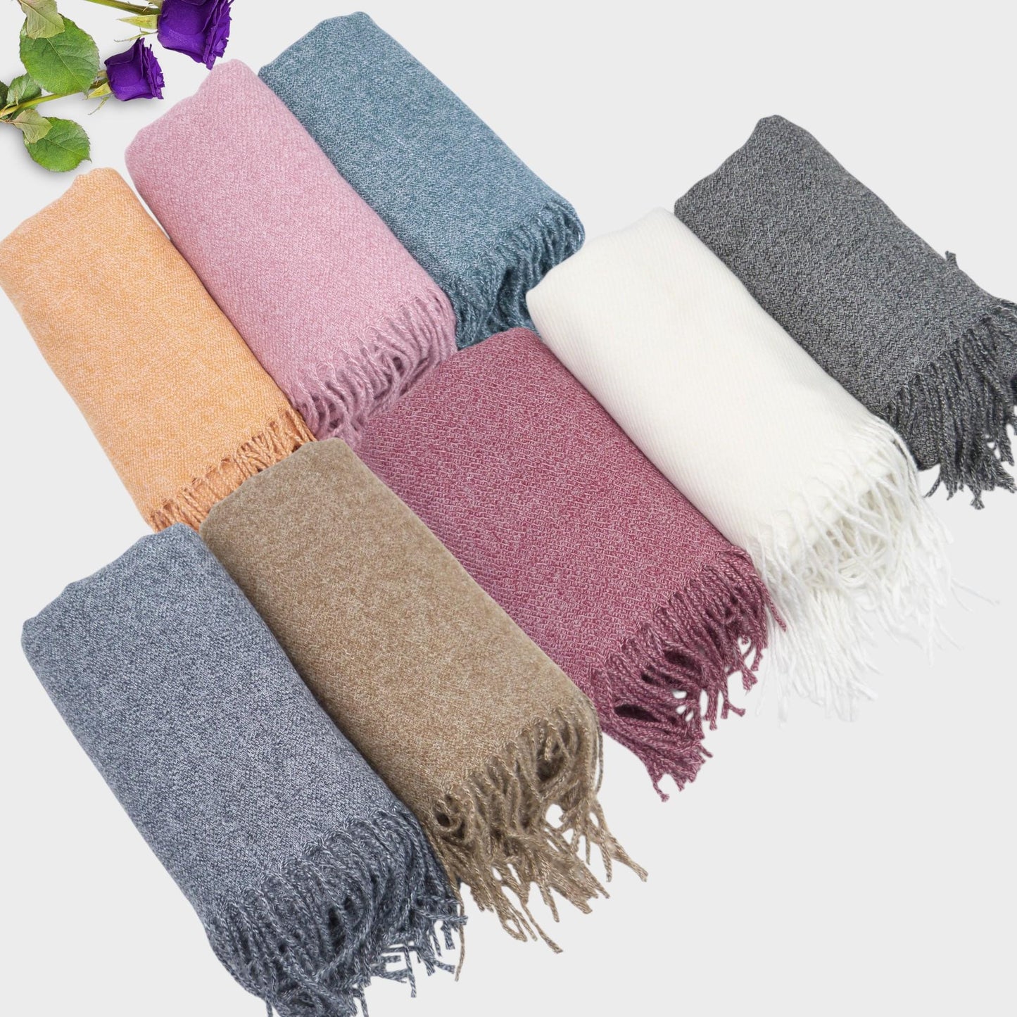 Personalised Embroidered Scarf Wrap Pashmina, Gifts For Her, Teacher Gifts Comes with a gift bag