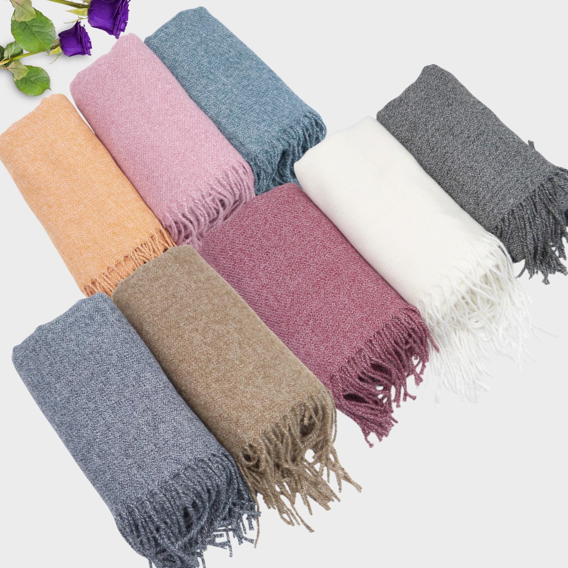 Personalised Embroidered Scarf Wrap Pashmina, Gifts For Her, Teacher Gifts Comes with a gift bag