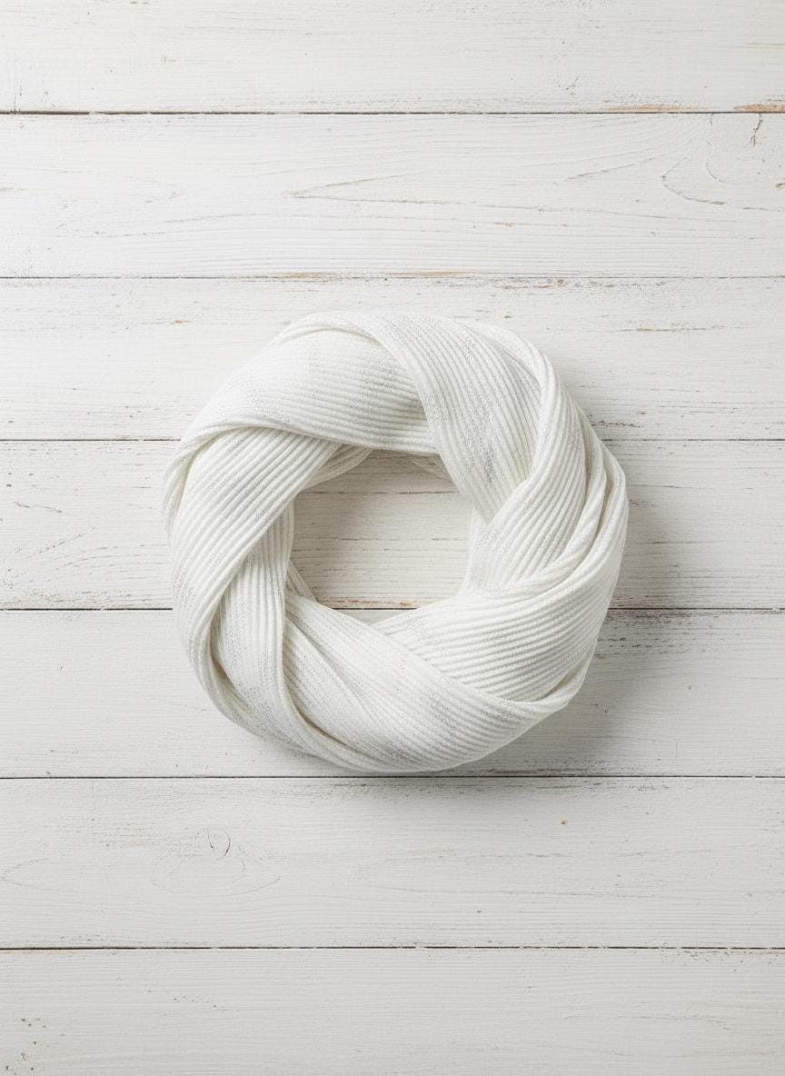 Pleated Glitter Dandelion Snood | Blue Mint or White Loop Scarf Comes with a gift bag