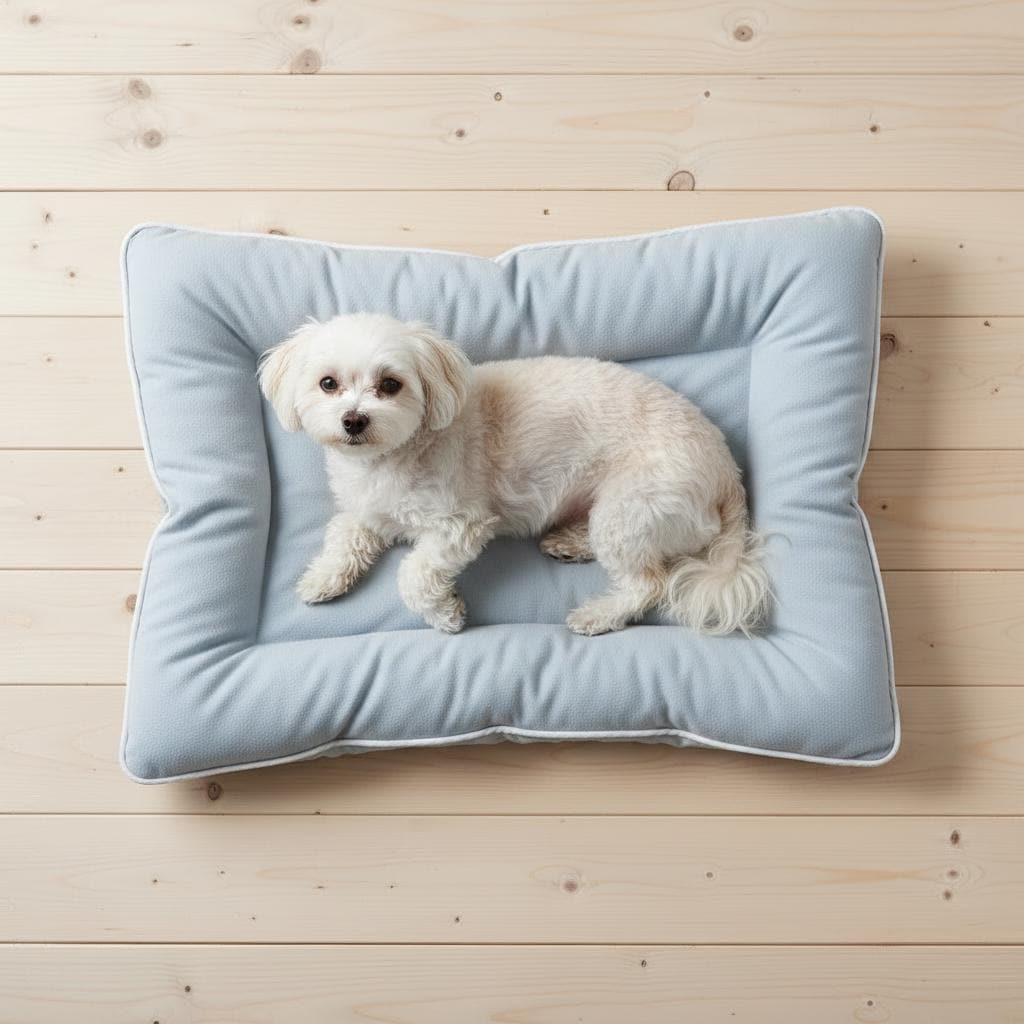 Handmade Double-Sided Pink Dog Bed Cushion | Reversible Soft Plush Pet Mat | 100% Virgin Hollow Fibre Filled Cosy Dog Bed