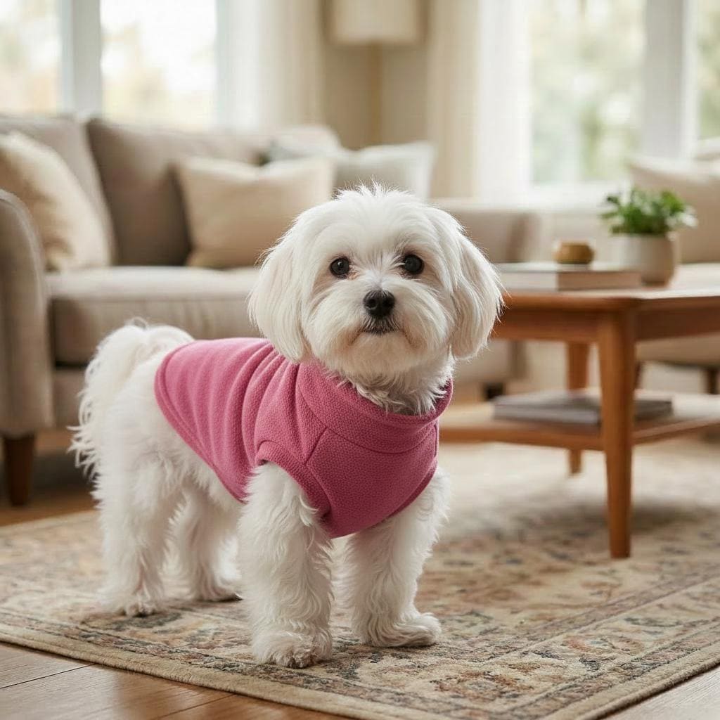 Fleece Dog Sweater – Cosy Turtleneck Pullover for Pets – Soft Warm Winter Coat – 9 Colors