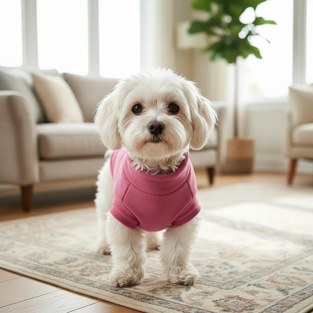Fleece Dog Sweater – Cosy Turtleneck Pullover for Pets – Soft Warm Winter Coat – 9 Colors