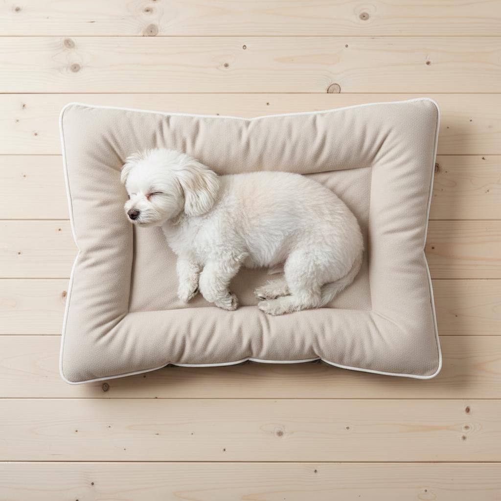 Handmade Double-Sided Pink Dog Bed Cushion | Reversible Soft Plush Pet Mat | 100% Virgin Hollow Fibre Filled Cosy Dog Bed