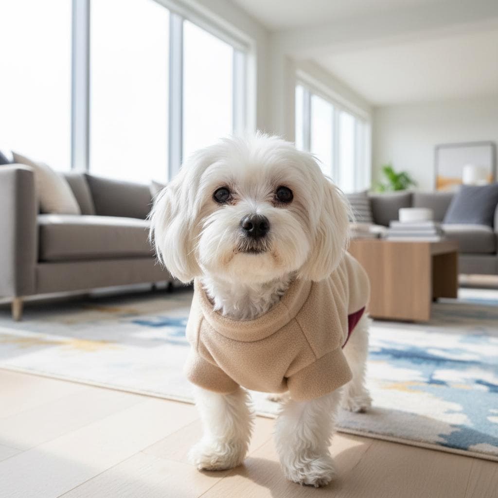 Two Tone Fleece Dog Jumper, Colour Block Dog Sweater, Warm Polar Fleece Dog Coat, Cosy Winter Dog Clothing, Handmade Dog Jumper