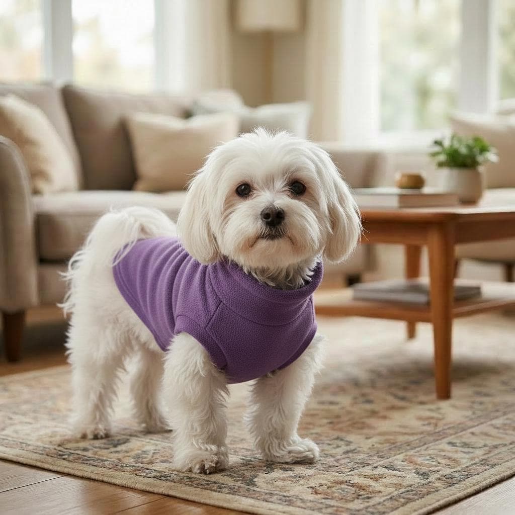 Fleece Dog Sweater – Cosy Turtleneck Pullover for Pets – Soft Warm Winter Coat – 9 Colors