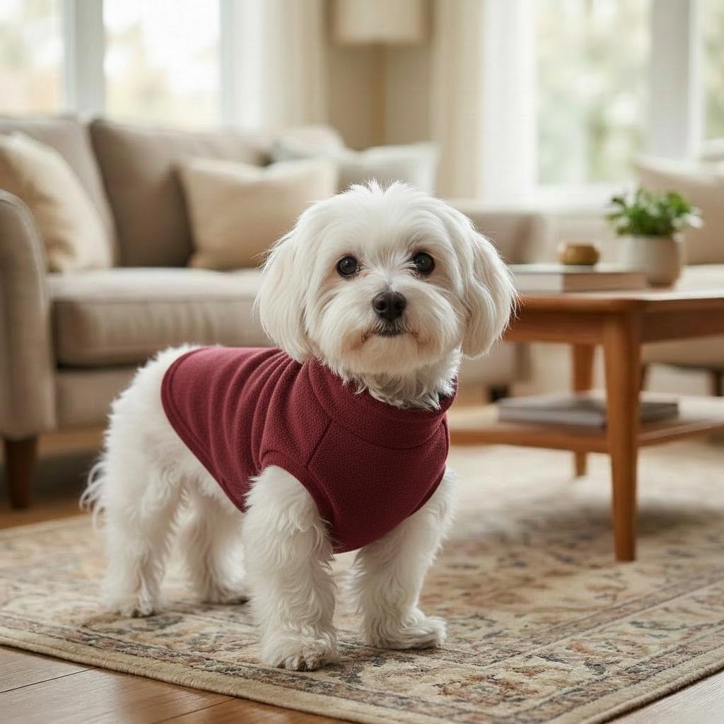 Fleece Dog Sweater – Cosy Turtleneck Pullover for Pets – Soft Warm Winter Coat – 9 Colors