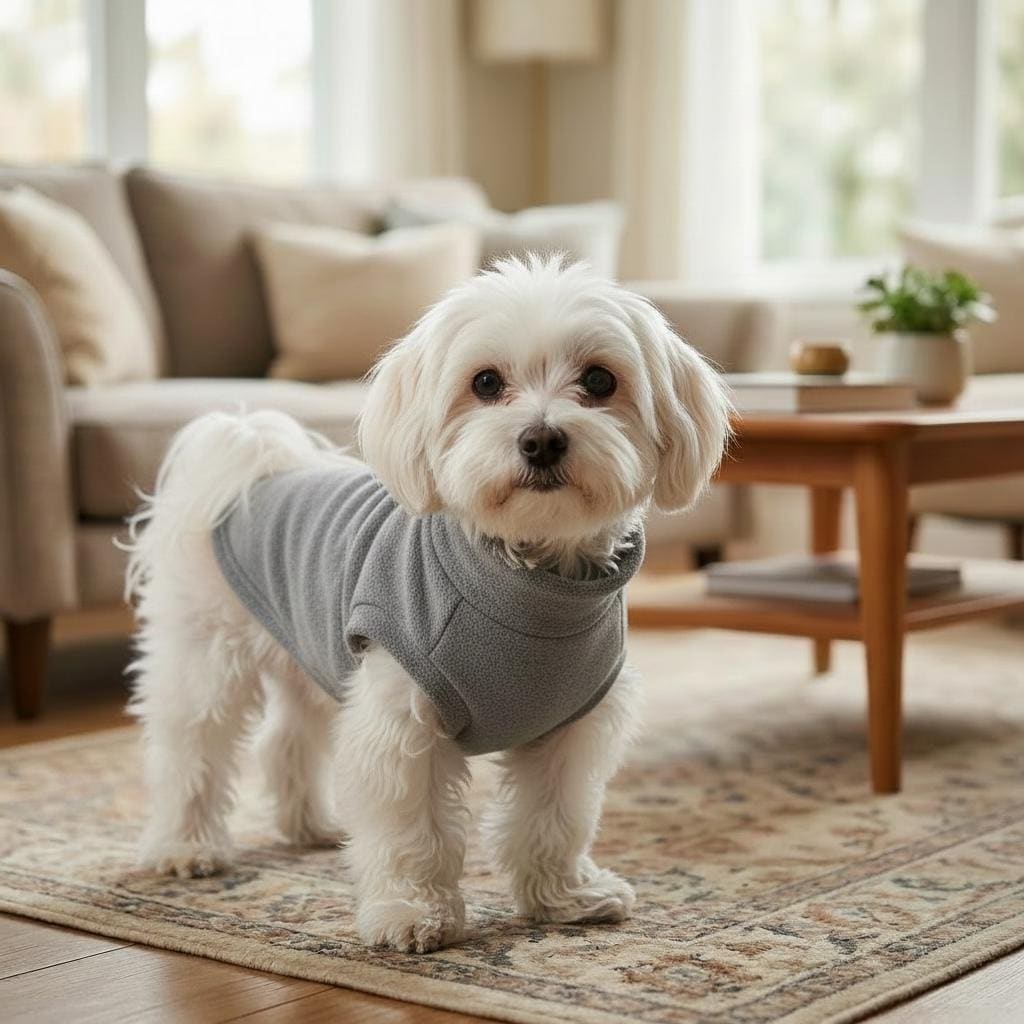 Fleece Dog Sweater – Cosy Turtleneck Pullover for Pets – Soft Warm Winter Coat – 9 Colors