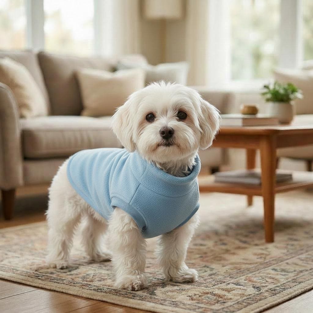 Fleece Dog Sweater – Cosy Turtleneck Pullover for Pets – Soft Warm Winter Coat – 9 Colors