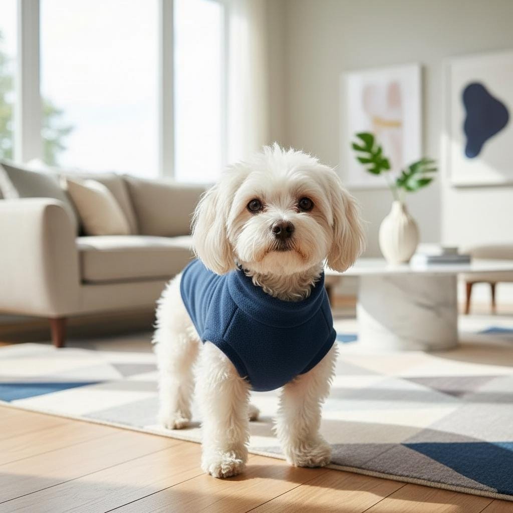 Fleece Dog Sweater – Cosy Turtleneck Pullover for Pets – Soft Warm Winter Coat – 9 Colors