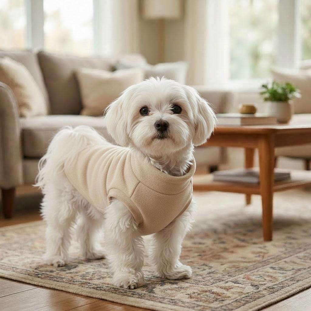 Fleece Dog Sweater – Cosy Turtleneck Pullover for Pets – Soft Warm Winter Coat – 9 Colors