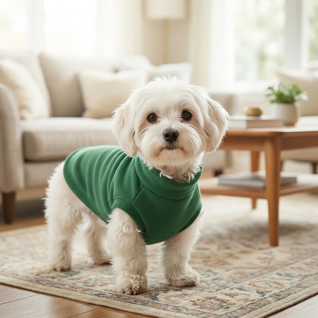 Fleece Dog Sweater – Cosy Turtleneck Pullover for Pets – Soft Warm Winter Coat – 9 Colors