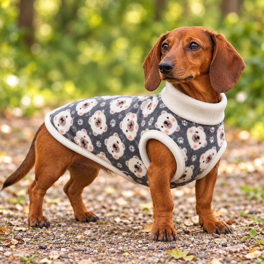 Bear Fleece Dog Jumper Sweater for Dachshunds & Small Dogs Pet Pullover | Sausage Dog Clothes