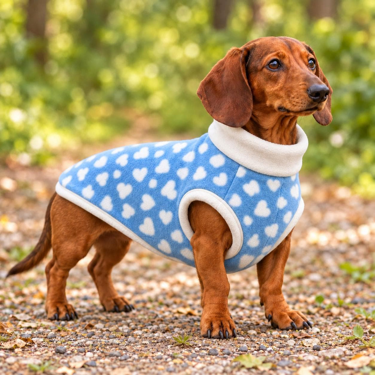 Sausage Dog Fleece Sweater | Dachshund Jumper | Warm Dog Coat | Soft Winter Pet Clothing | Small Dog Pullover