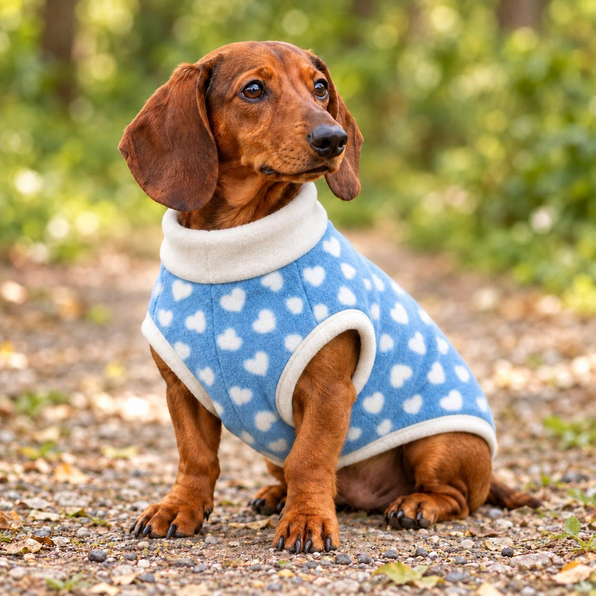 Sausage Dog Fleece Sweater | Dachshund Jumper | Warm Dog Coat | Soft Winter Pet Clothing | Small Dog Pullover