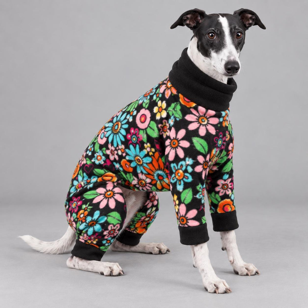 Whippet Fleece Jumpsuit, Dog Pyjamas, Warm Onesie for Sighthounds, Greyhound Italian Whippet Winter Suit, Soft Dog Romper