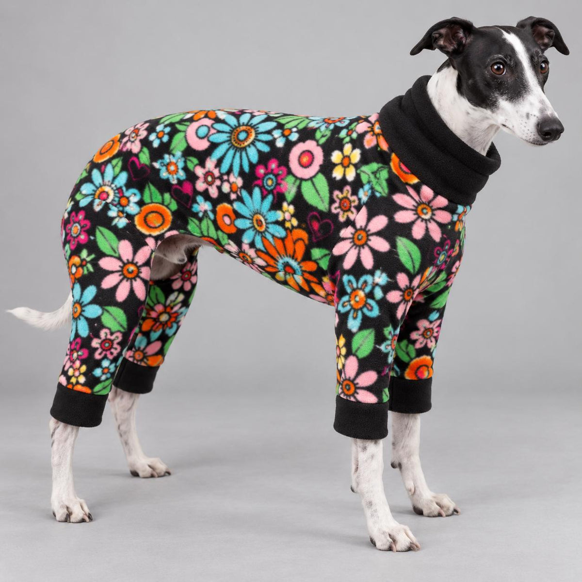 Whippet Fleece Jumpsuit, Dog Pyjamas, Warm Onesie for Sighthounds, Greyhound Italian Whippet Winter Suit, Soft Dog Romper