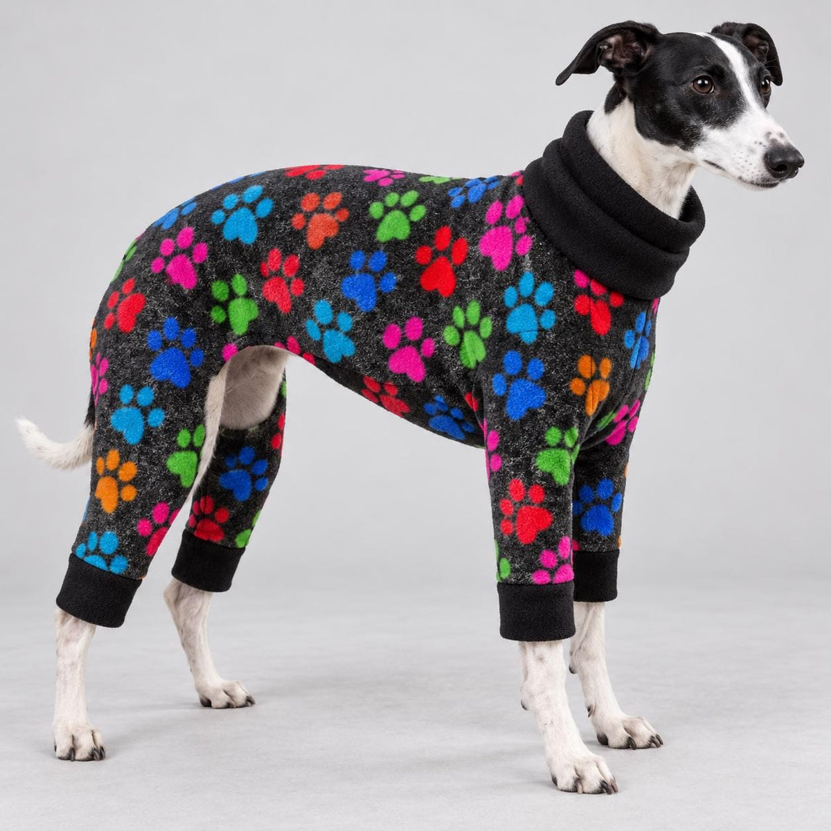 Whippet Fleece Jumpsuit, Dog Pyjamas, Warm Onesie for Sighthounds, Greyhound Italian Whippet Winter Suit, Soft Dog Romper