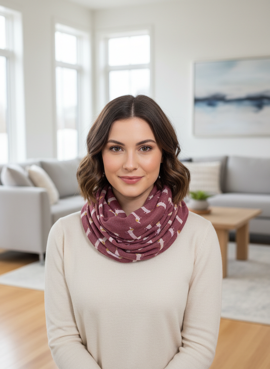 Dachshund Sausage Dog Infinity Scarf | Dachshund Print Light Weight Snood | Dog Lover Gift