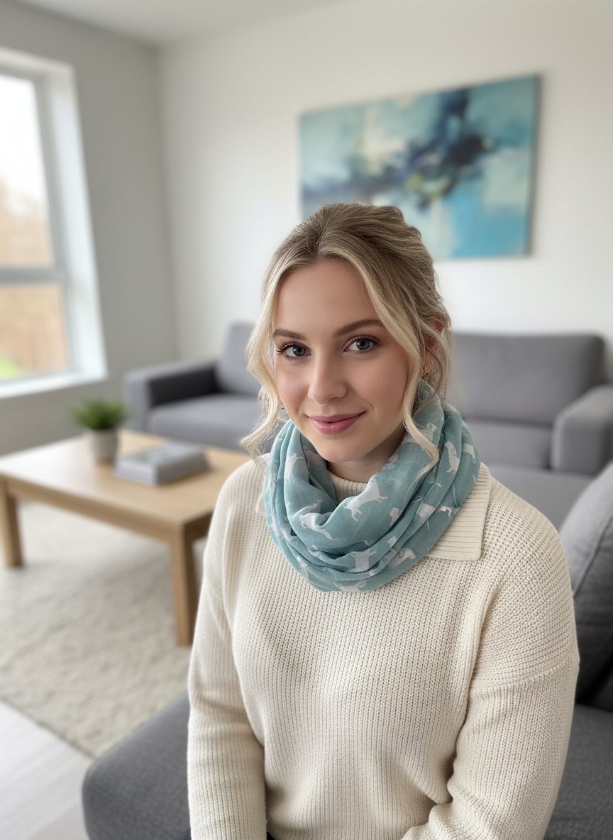 Dachshund Sausage Dog Infinity Scarf | Dachshund Print Light Weight Snood | Dog Lover Gift